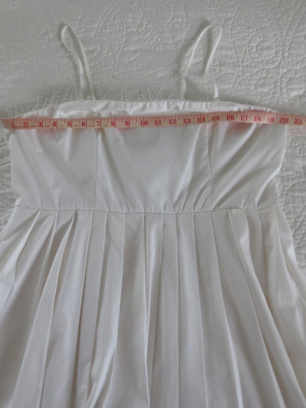 A New Strapless Day A-Line Pleated Midi Dress - Picture 11 of 15